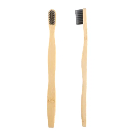 Personalizado 100% natural biodegradável super densa cerdas adulto plana escova de dentes de bambu kit de viagem para uso doméstico