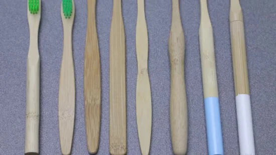 Amostra grátis OEM 100% biodegradável por atacado de escova de dentes de bambu ecológico orgânico